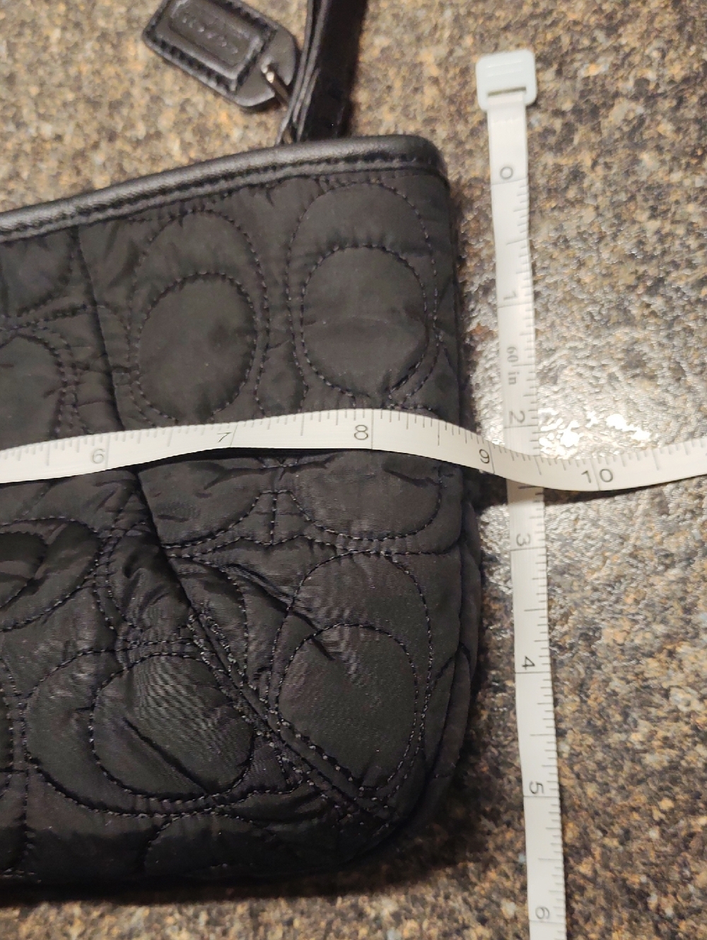Coach Black Quilted Cosmetic Pouch - Picture 12 of 14
